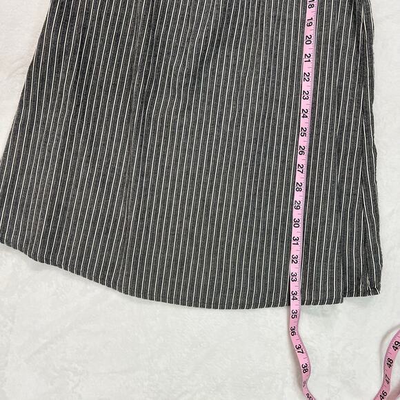 Universal Thread Gray and White Striped Dress Size Medium - Picture 7 of 7